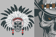 Indian skull chief