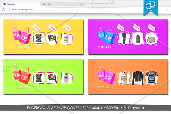 Facebook Cover SALE  in Facebook Templates - product preview 1