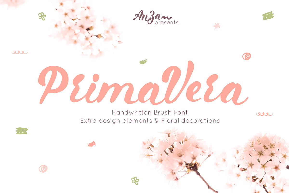 Primavera is handwritten brush font in Script Fonts - product preview 8