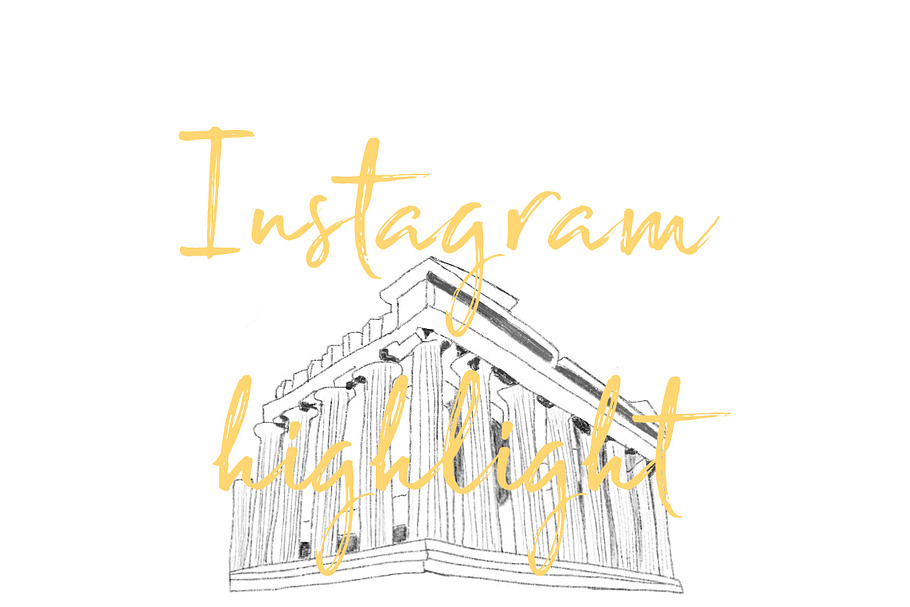 Athens Greece Instagram Icon in Icons - product preview 8