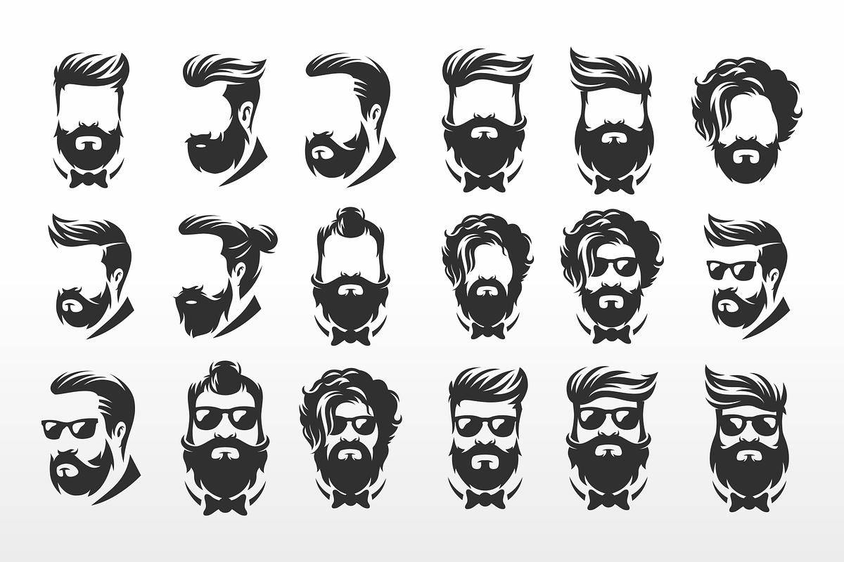 Beard Barber Shop in Illustrations - product preview 8