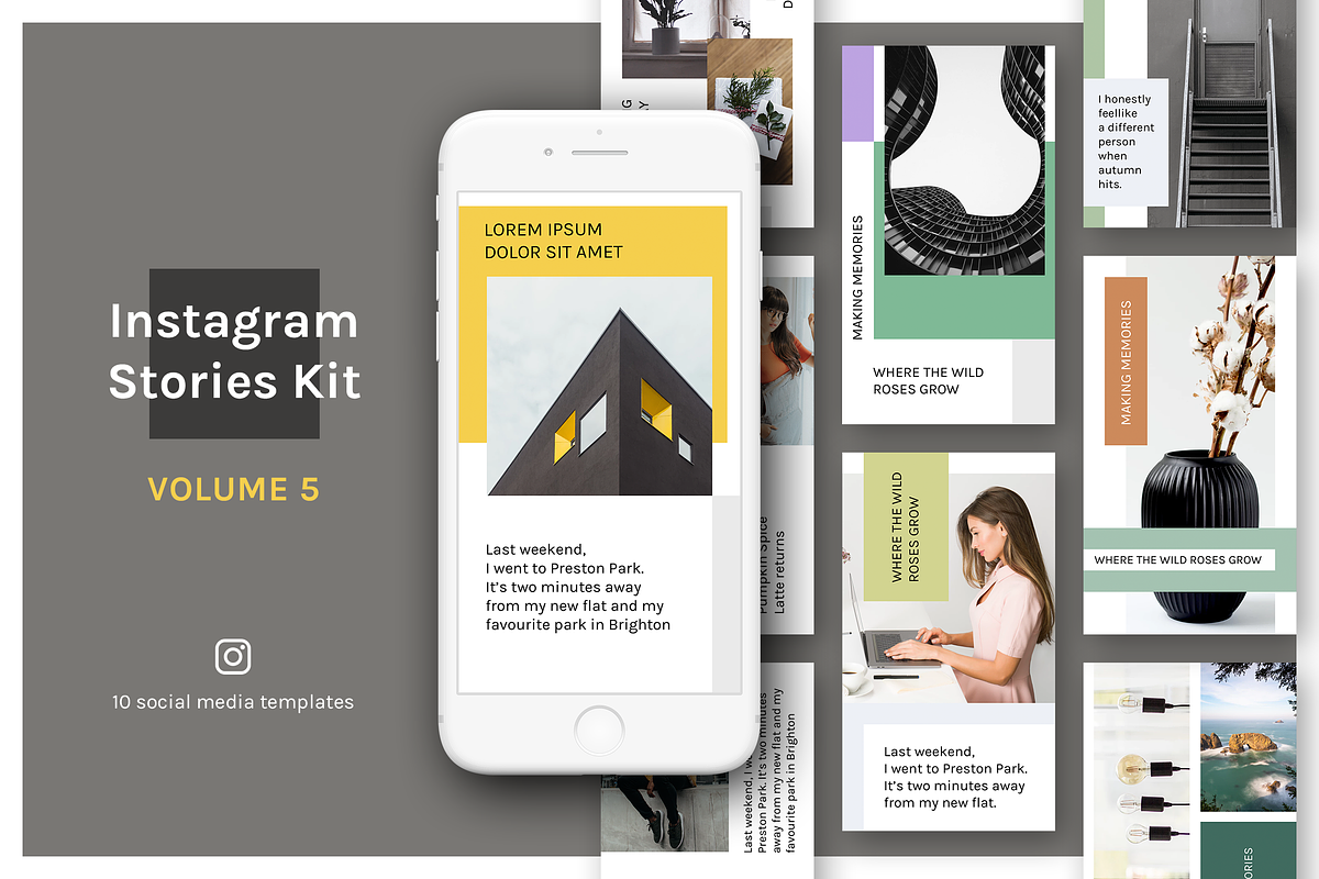 Instagram Stories Kit (Vol.5) in Instagram Templates - product preview 8