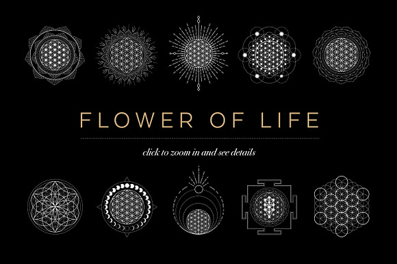 Flower of Life Vector Logo Bundle in Illustrations - product preview 6