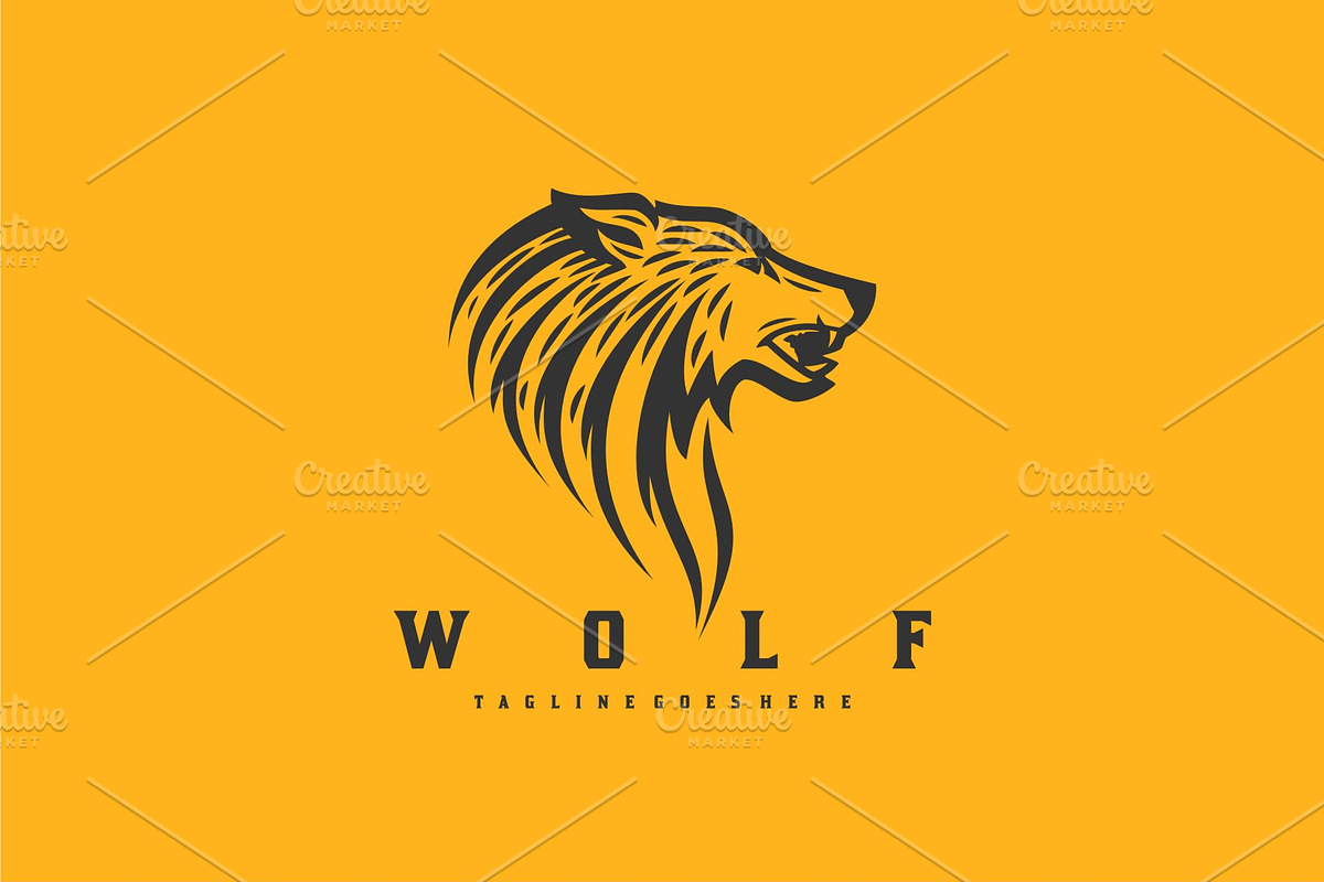 Majestic Wolf in Logo Templates - product preview 8
