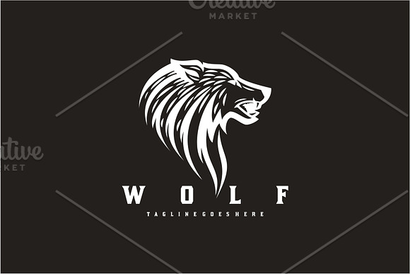Majestic Wolf in Logo Templates - product preview 2