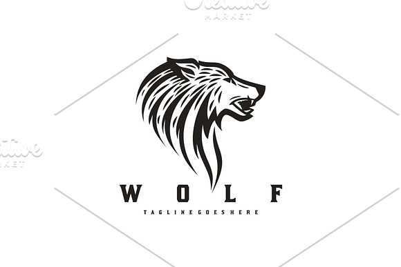 Majestic Wolf in Logo Templates - product preview 3