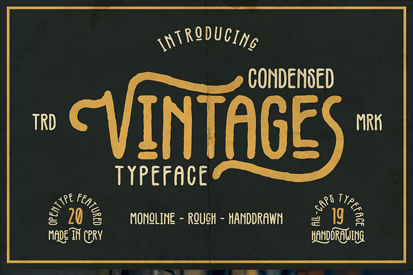 Vintages Typeface
