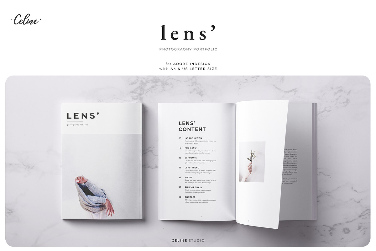 LENS' Photography Portfolio Template in Magazine Templates - product preview 8