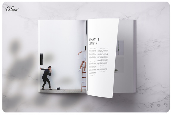LENS' Photography Portfolio Template in Magazine Templates - product preview 1