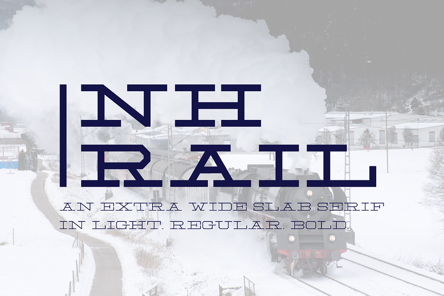 NH Rail - Extra Wide Slab in Slab Serif Fonts - product preview 8