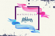 Watercolor Ribbons