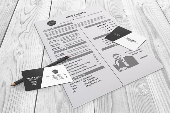 Clean Cv-Resume in Resume Templates - product preview 9