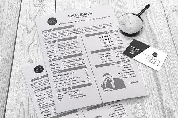 Clean Cv-Resume in Resume Templates - product preview 10
