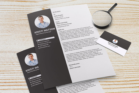 Resume Template / CV in Resume Templates - product preview 10