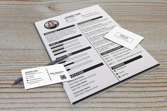 Minimal Resume/CV Template  in Resume Templates - product preview 12