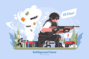 BattlegroundGame-Vector Illustration