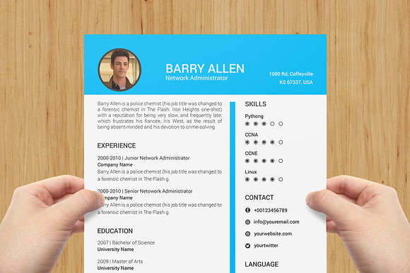 Word Resume & Cover Letter Template in Letter Templates - product preview 3