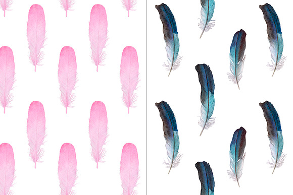 Watercolor Feathers in Illustrations - product preview 2