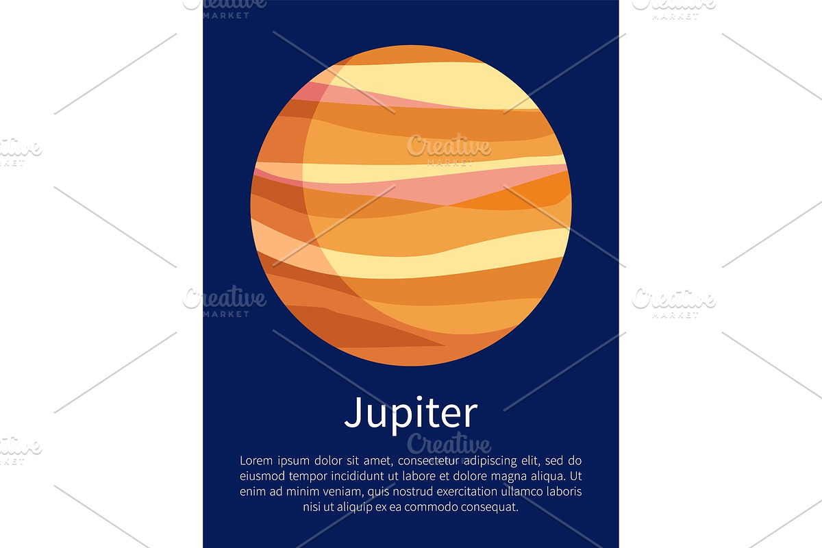 Jupiter Informative Vertical Poster in Illustrations - product preview 8