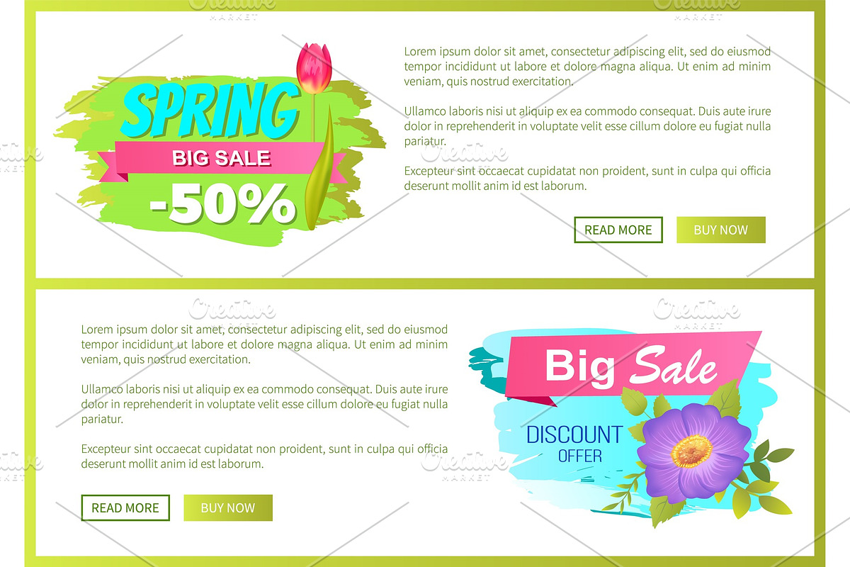 Spring Big Sale 50 Off Advertisement in Illustrations - product preview 8