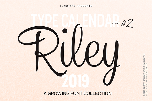 Type Calendar 2019 | Font Bundle in Display Fonts - product preview 14