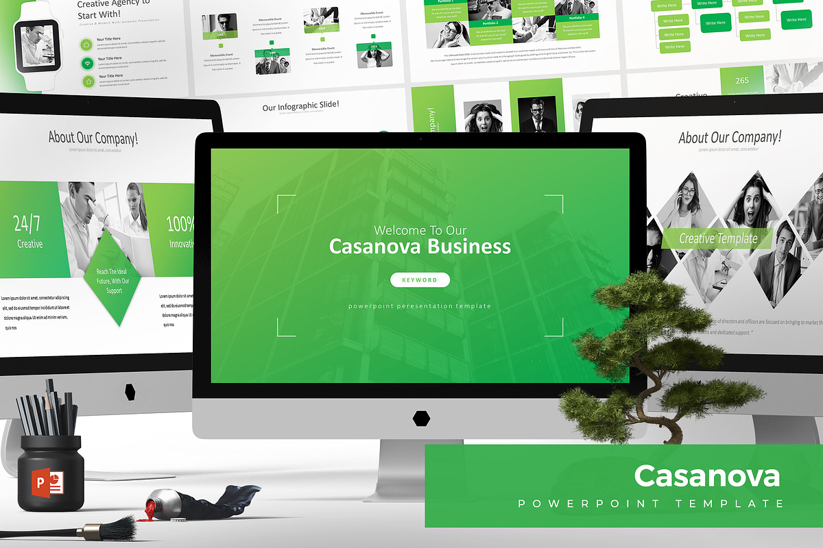 Casanova - Powerpoint Template in PowerPoint Templates - product preview 8