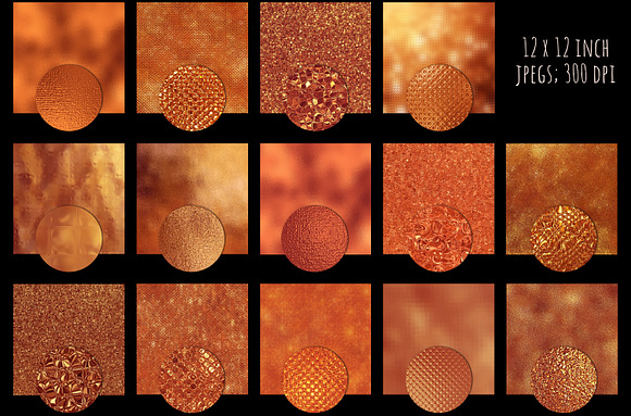 Copper foil and glass textures in Textures - product preview 1