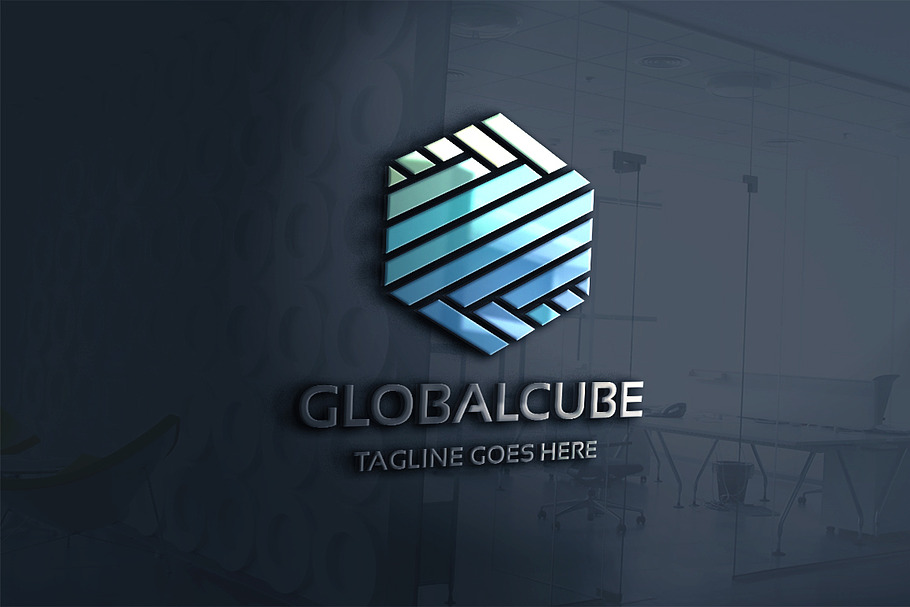 Global Cube Pro Logo in Logo Templates - product preview 8