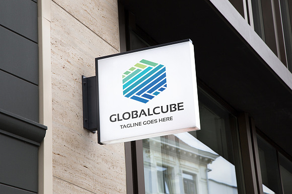 Global Cube Pro Logo in Logo Templates - product preview 4