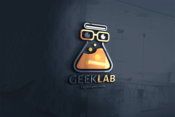 Geek Laboratory Pro Logo in Logo Templates - product preview 1