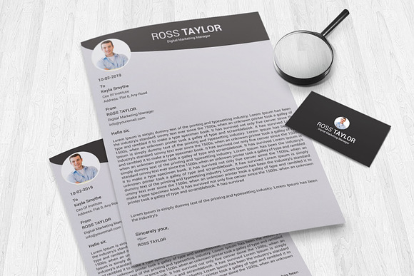 Professional resume template / CV in Resume Templates - product preview 9