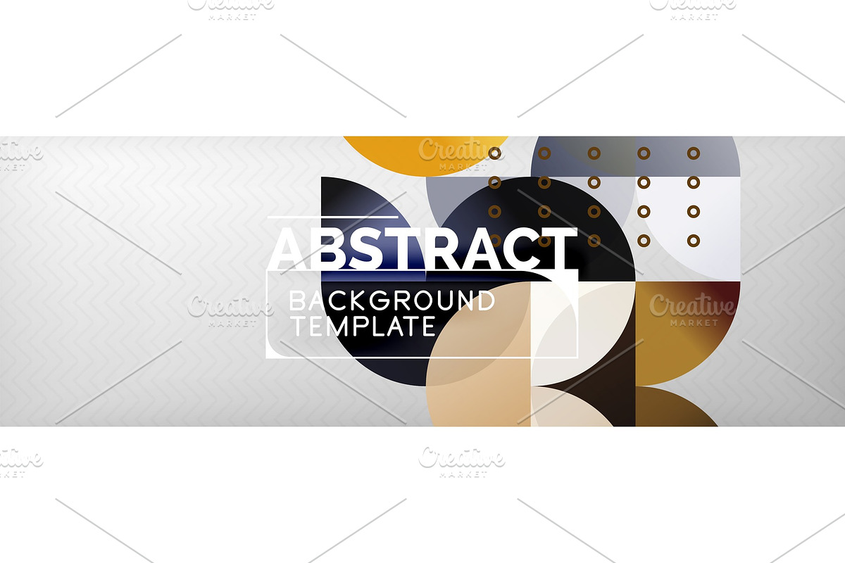Circles and semicircles abstract in Illustrations - product preview 8
