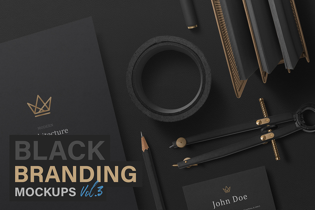 Black Branding Mockups Vol.3 in Branding Mockups - product preview 8