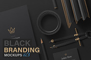 Black Branding Mockups Vol.3