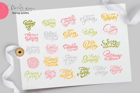 Fresh Feeling Spring Vector Kit SVG in Objects - product preview 1