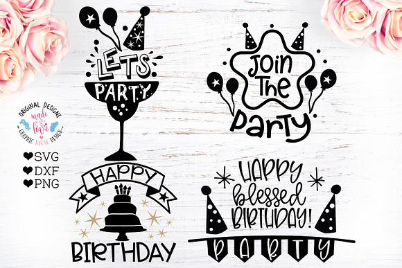 Birthday Quotes - Birthday Cut Files in Illustrations - product preview 2