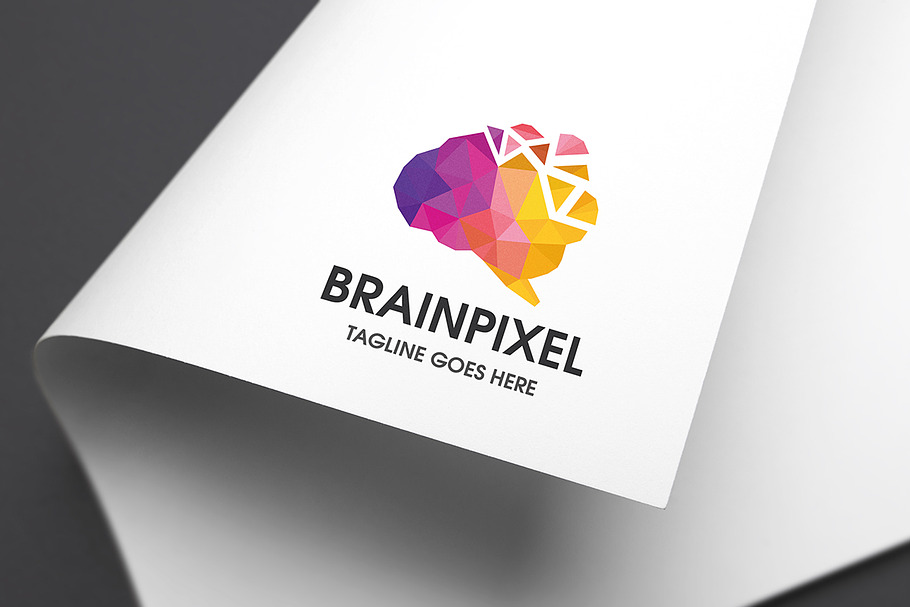 Brain Pixel Pro Logo in Logo Templates - product preview 8