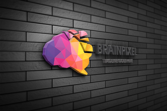 Brain Pixel Pro Logo in Logo Templates - product preview 1