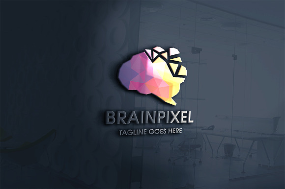 Brain Pixel Pro Logo in Logo Templates - product preview 4