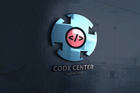 Code Center Pro Logo in Logo Templates - product preview 2