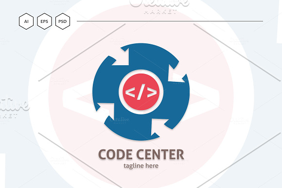 Code Center Pro Logo in Logo Templates - product preview 4