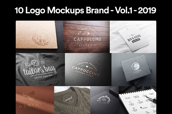 10 Logo Mockups Brand - Vol.1 - 2019 in Branding Mockups - product preview 88