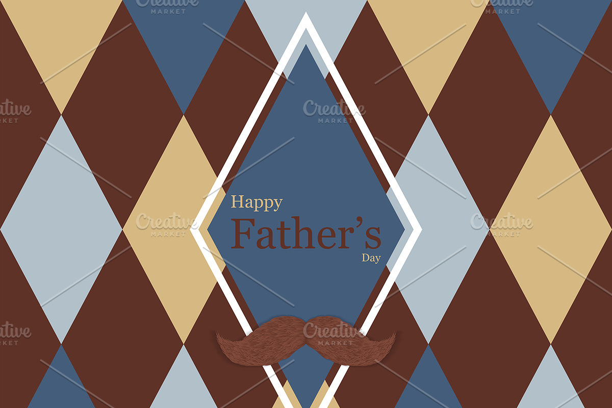 Fathers Day greeting card in Illustrations - product preview 8