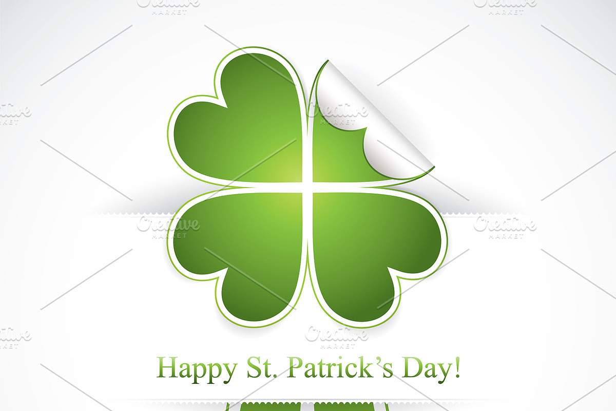 St. Patrick's day sticker in Illustrations - product preview 8