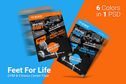 Feet For Life- GYM & Fitness Flyer