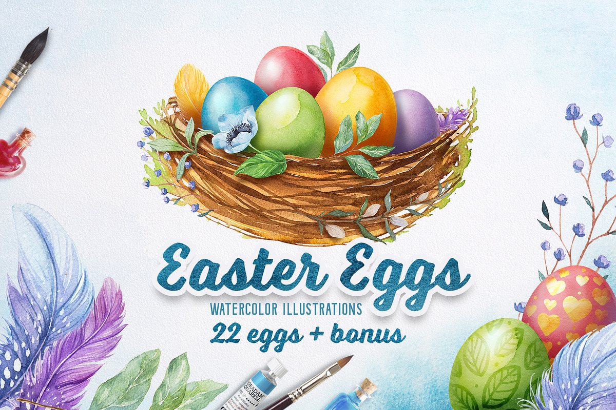 Easter Eggs in Illustrations - product preview 8