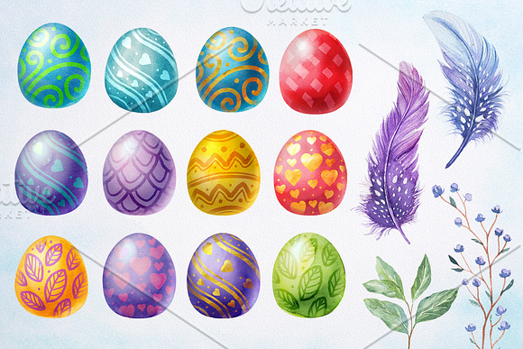 Easter Eggs in Illustrations - product preview 1