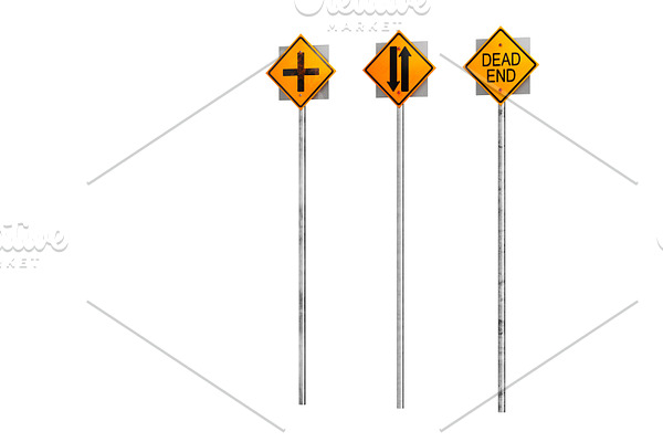Sign traffic road symbol yellow