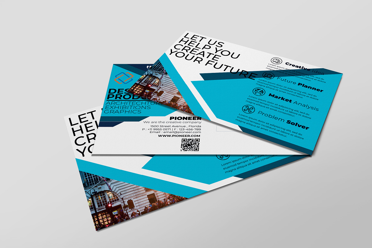 Corporate Promotion PostCard in Postcard Templates - product preview 8