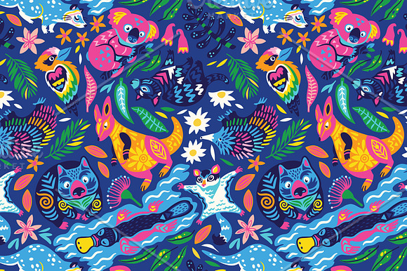 Australian animals in Patterns - product preview 2